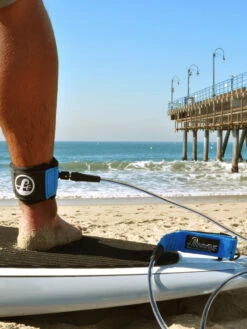 Poseidon SUP Leash - Straight -Surfing Gear Sale Poseidon SUP Leash Straight on ankle